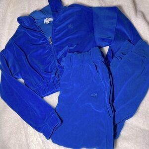 Blue Juicy Couture 2 Piece Velour Set